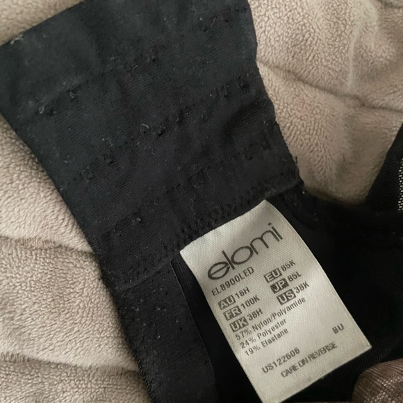 ELOMI Matilda Side Support Leopard Plunge Bra 38H UK (38K USA) - Picture 4 of 4